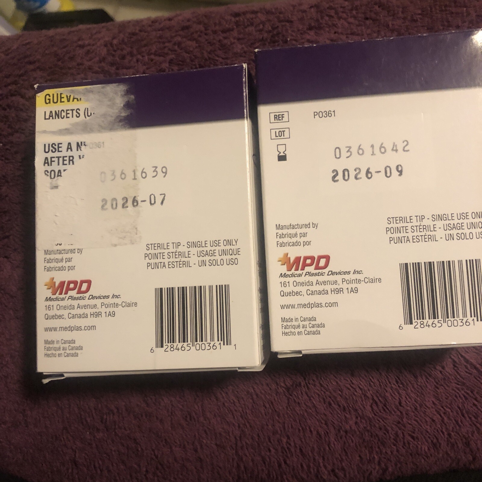 (2) MPD Ultra Thin Lancets - 100 Count Ea