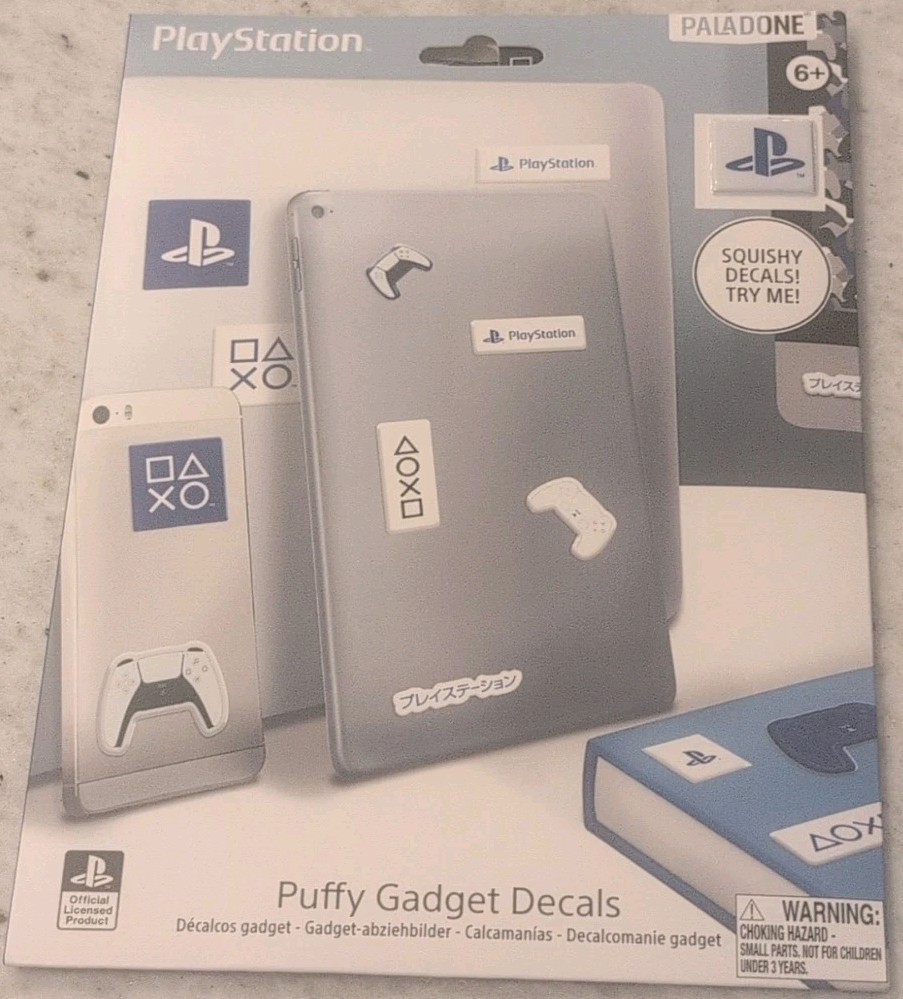 Sony PlayStation™ Puffy Gadget Decal Stickers Paladone 36 Pieces New
