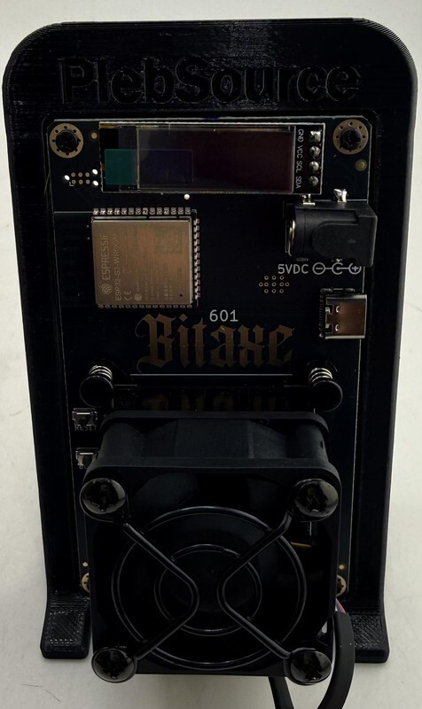 PLEBSOURCE BITAXE GAMMA 601 1.2 TH/S SOLO DESKTOP BITCOIN MINER