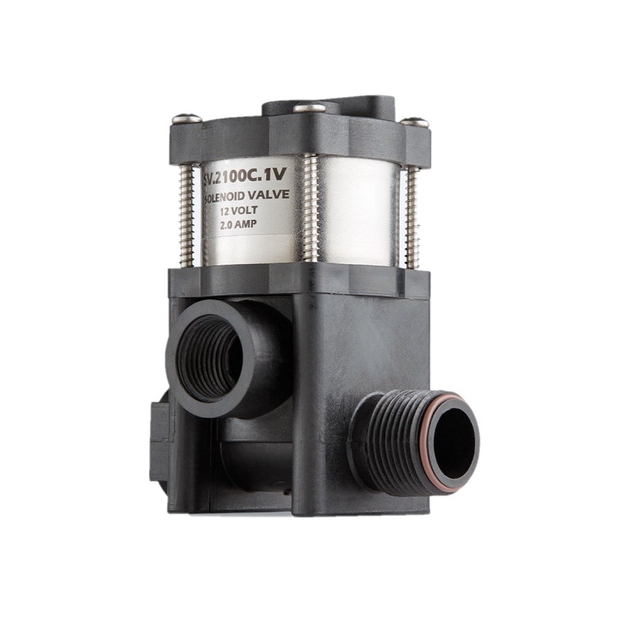 Electric Boom Shutoff Valve 12V 3/4" Inlet x 3/4" Outlet x 1/2" Boom Outlet