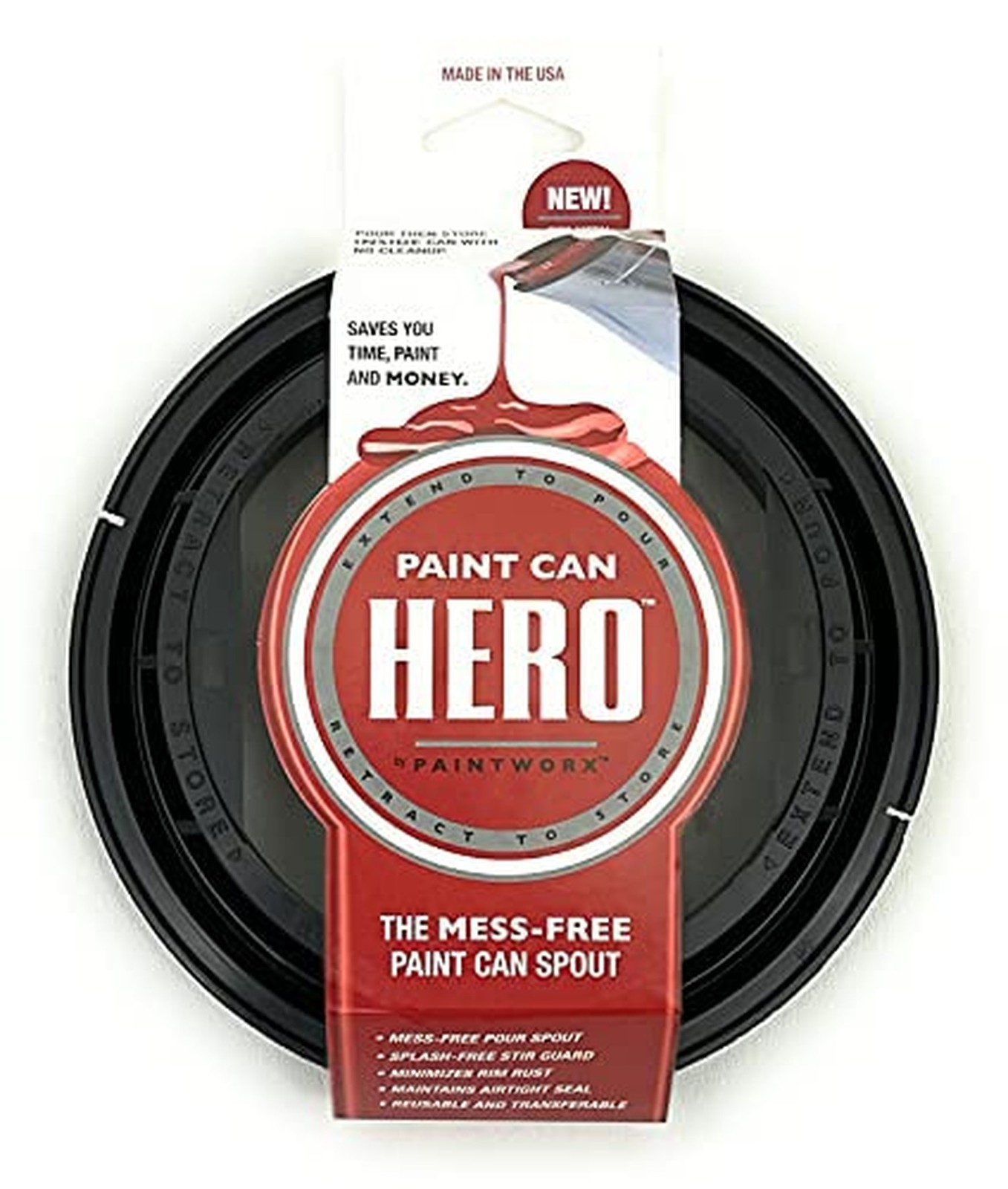 Paint Can Hero - The Mess-Free Paint Can Spout, Gallon Size - 1 Pack