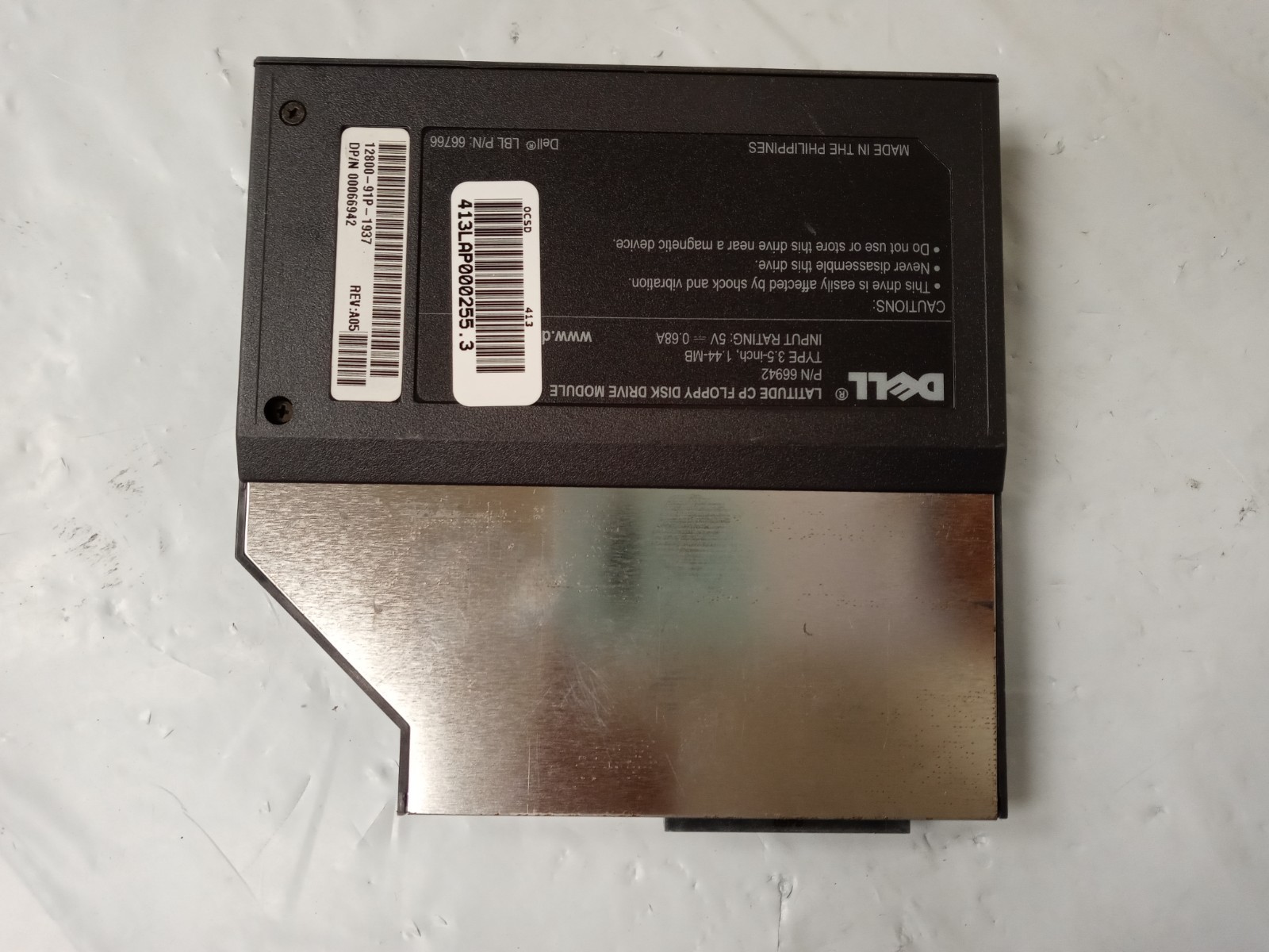 DELL Removeable Laptop 3.5" 1.44MB Floppy Disk Internal Drive 66766/ 89314