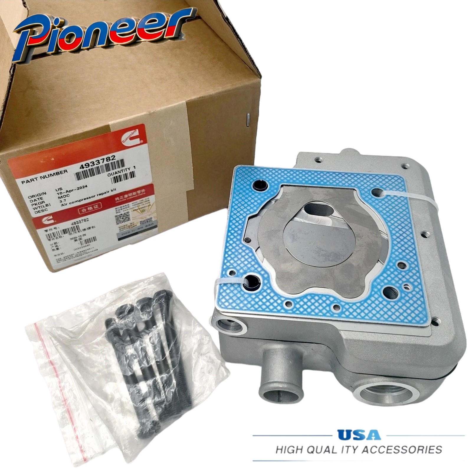 4309439 9111539202 For Cummins Air Compressor Cylinder Head Wabco S21434 replace