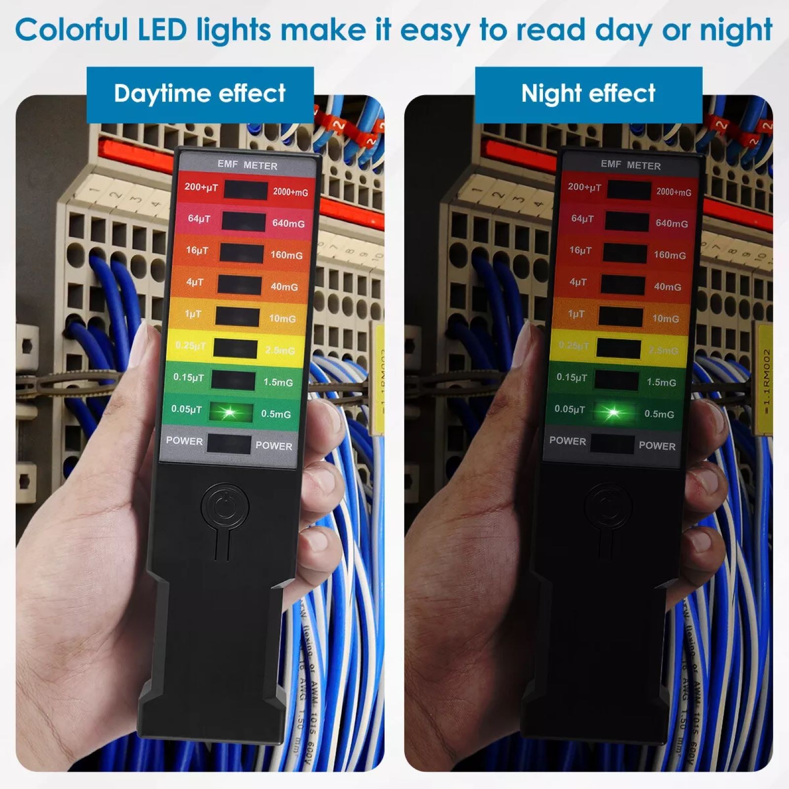 Portable Handheld High Sensitivity Electromagnetic Field Radiation Detector Tool