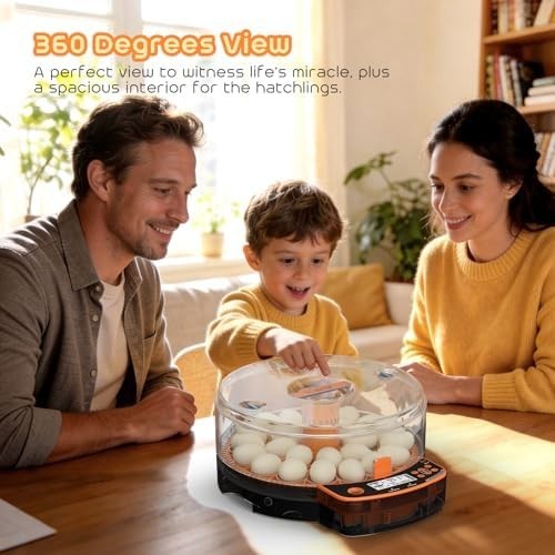 Incubators for Hatching Eggs, Egg Incubator with Automatic Egg Turning and Humid