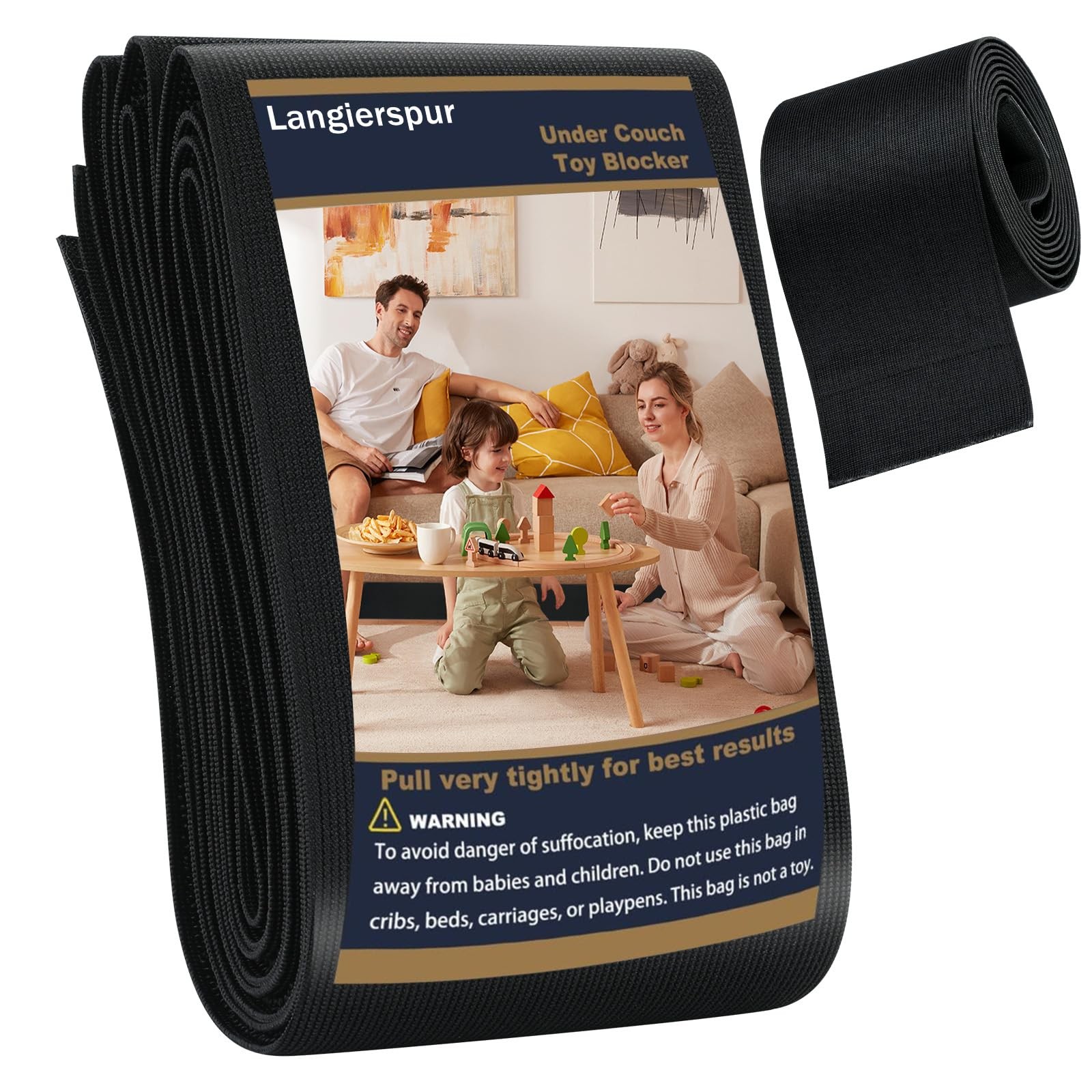 Langierspur Under Couch Blocker,Under Couch Toy Blocker,Couch blockers for Pe...