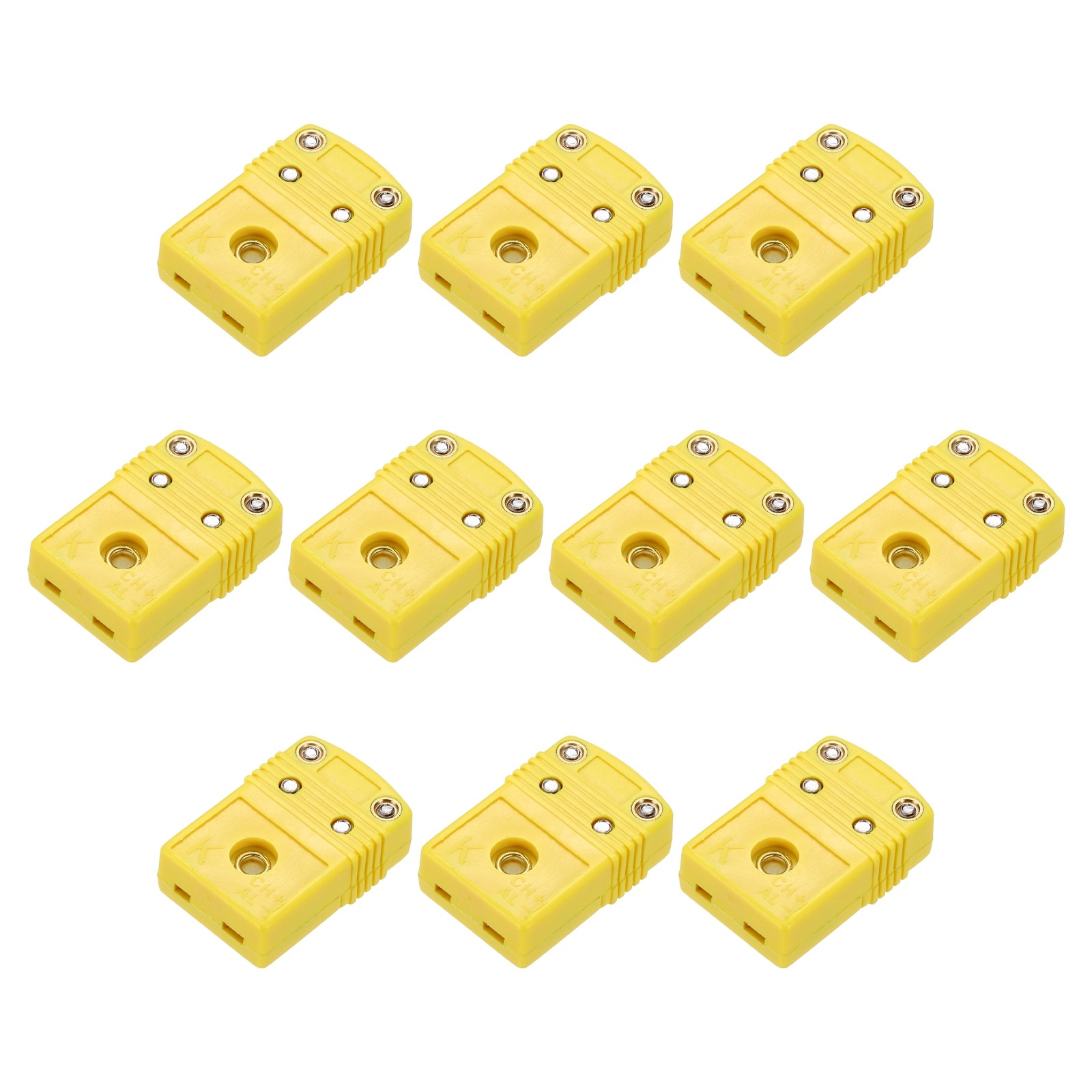 10 x Mini K Type Thermocouple Wire Connectors Female Plug High Temperature 220°C