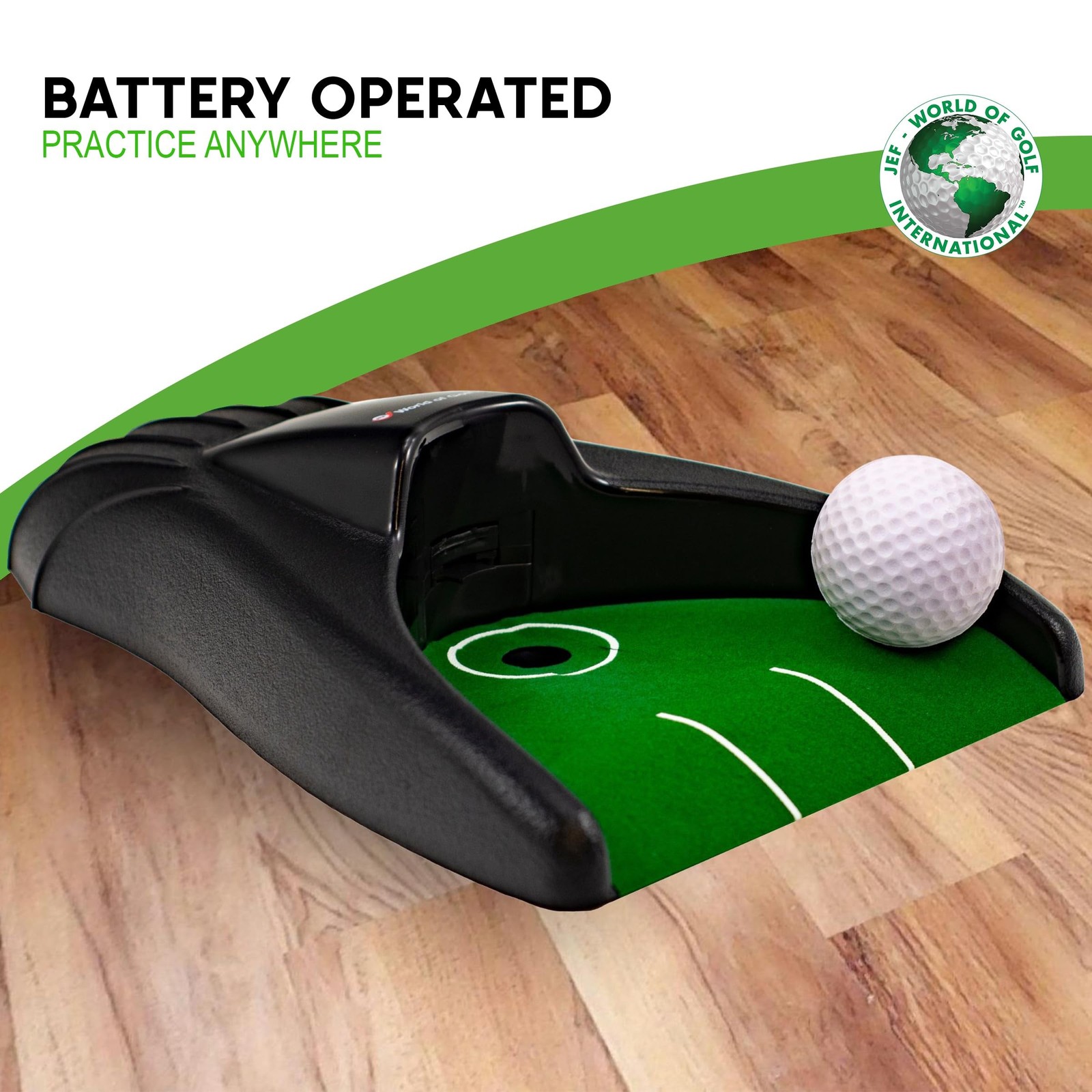 JEF World Of Golf Automatic Putting Cup , Black