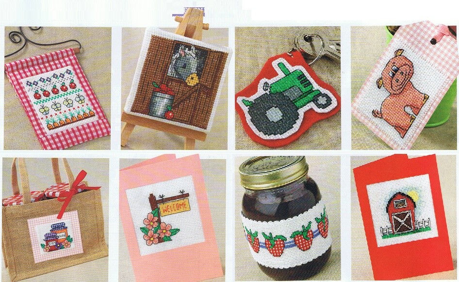 DOWN AT THE FARM 40 MOTIFS  CROSS STITCH PATTERN  ONLY  EQ -  RYE