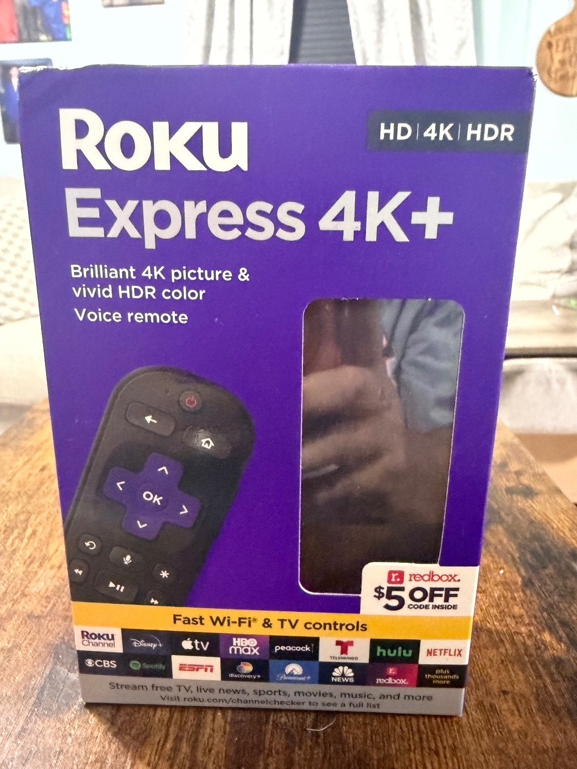 Roku Express 4K+ Media Streamer Wireless HDMI 4K HDR Voice Control