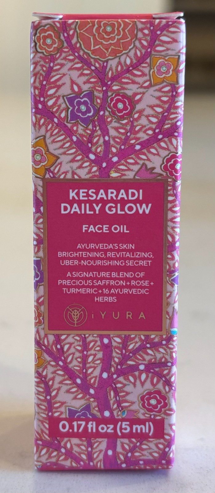iYURA Kesaradi Daily Glow Face Oil Nourishing Moisturizing Vegan 0.17oz Exp 6/26