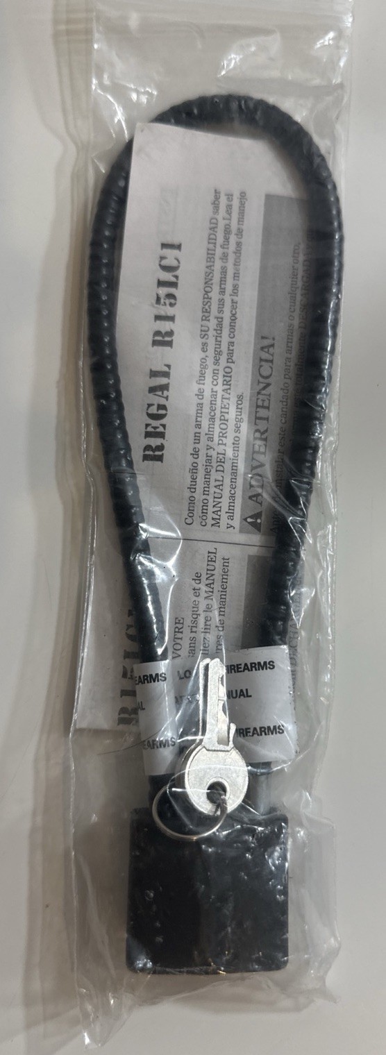 Regal R15LC Gun Safety Cable Lock With Keys