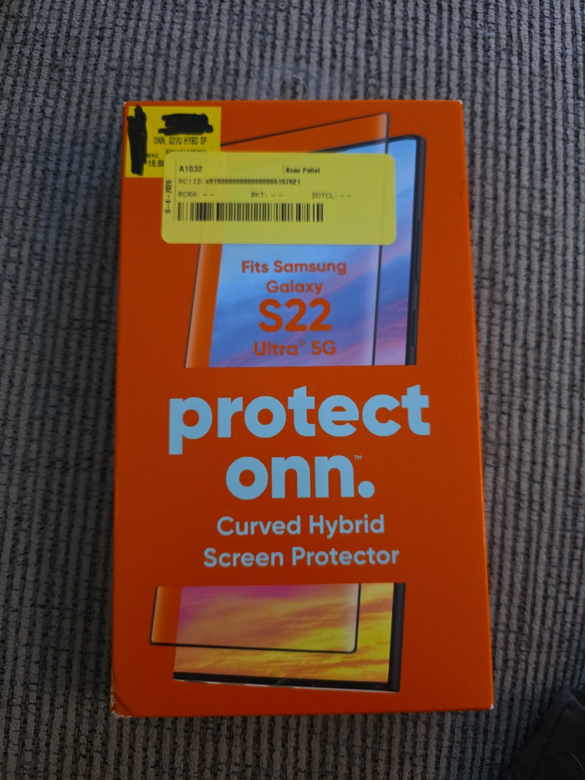 ONN Curved Hybrid Screen Protector Clear Samsung Galaxy S22 Ultra 5G