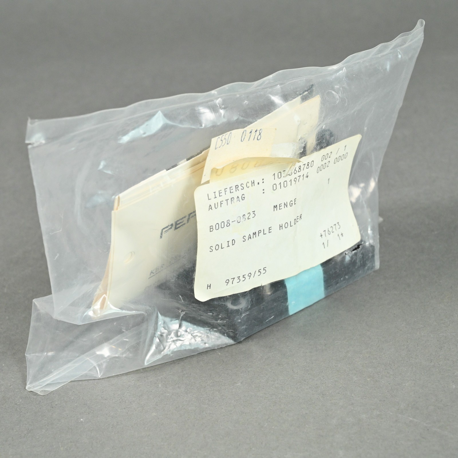 Perkin Elmer 13mm dia KBr Pellet Solid Sample Cell Holder, C550-0118