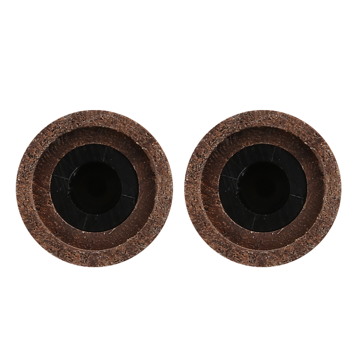 2pcs Walnut Wood Tele Style Dome Knobs Guitar Wood Barrel Knobs for Metric Pots