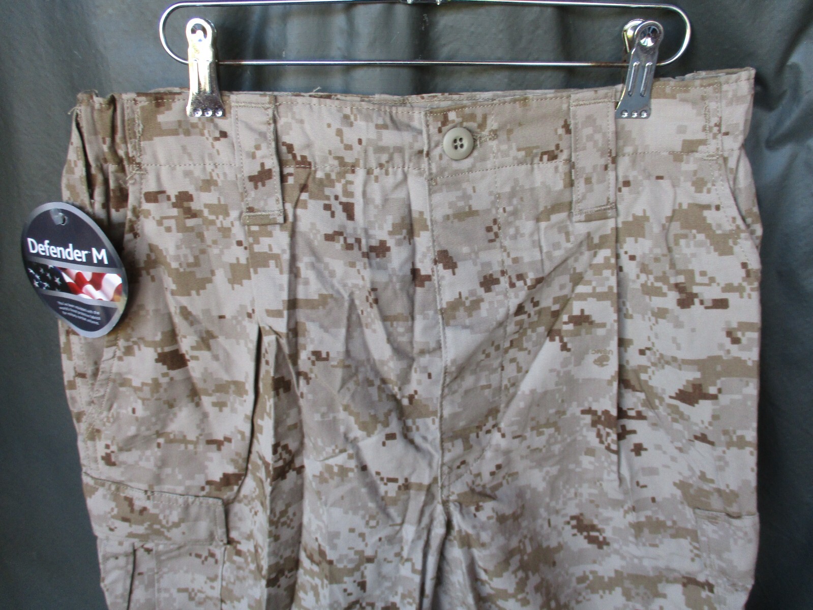 NWT USMC Desert FROG Marpat FR Combat, Utility Camo Pants, MEDIUM LONG