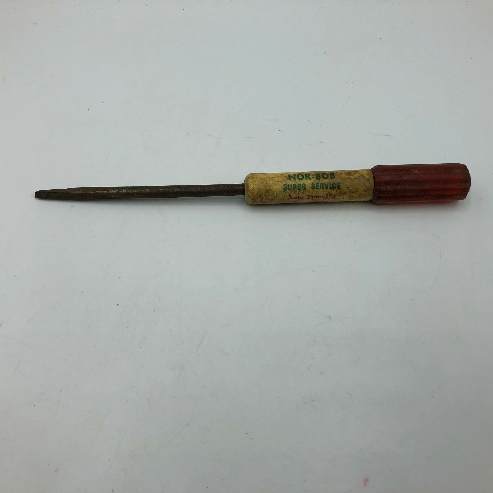 NOR-BOB Auto Service Screwdriver Milwaukee Advertising Slotted Vintage ROUGH