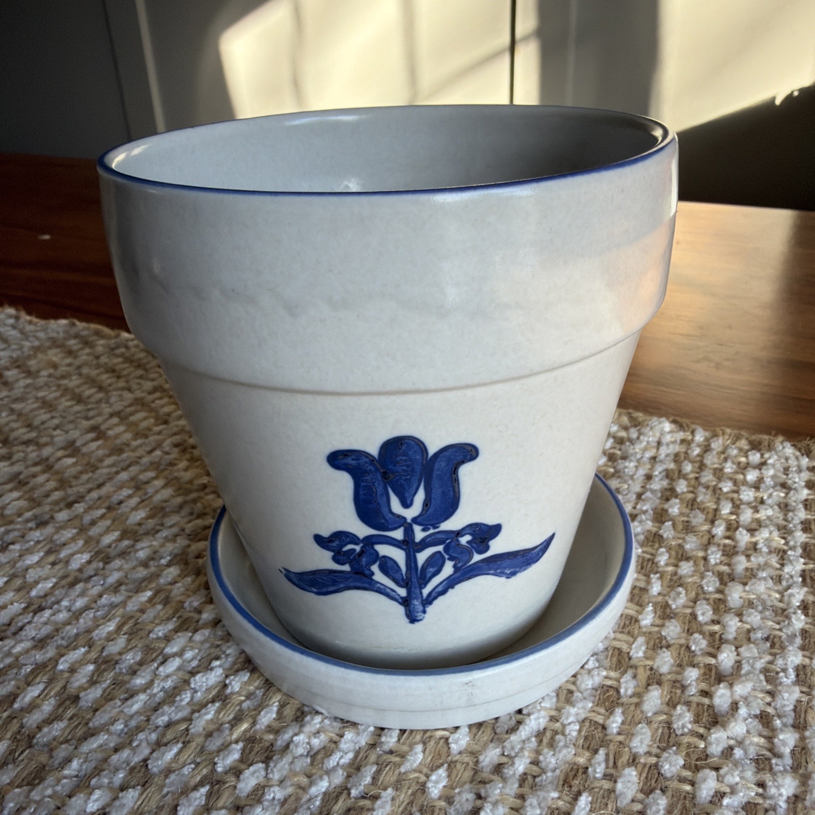 Pfaltzgraff Yorktowne Vintage MiniPlant or Herb Pot/Planter and Saucer