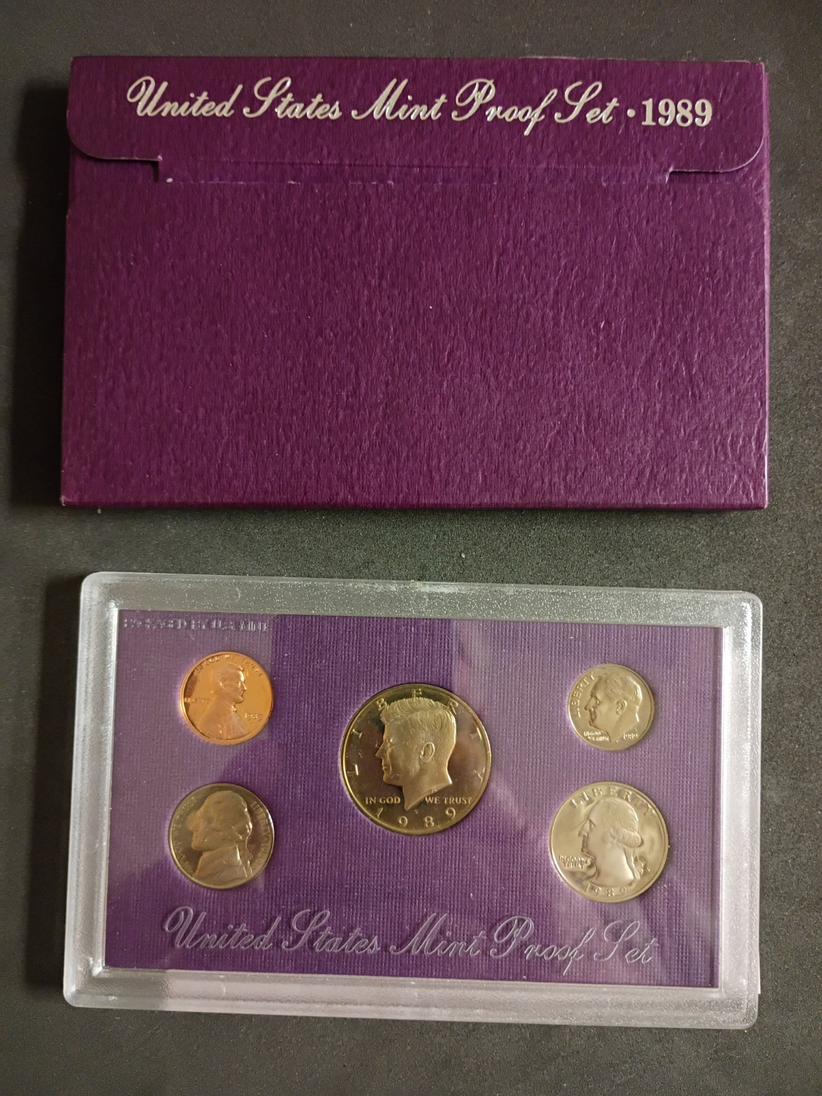 1989 United States proof set with original box