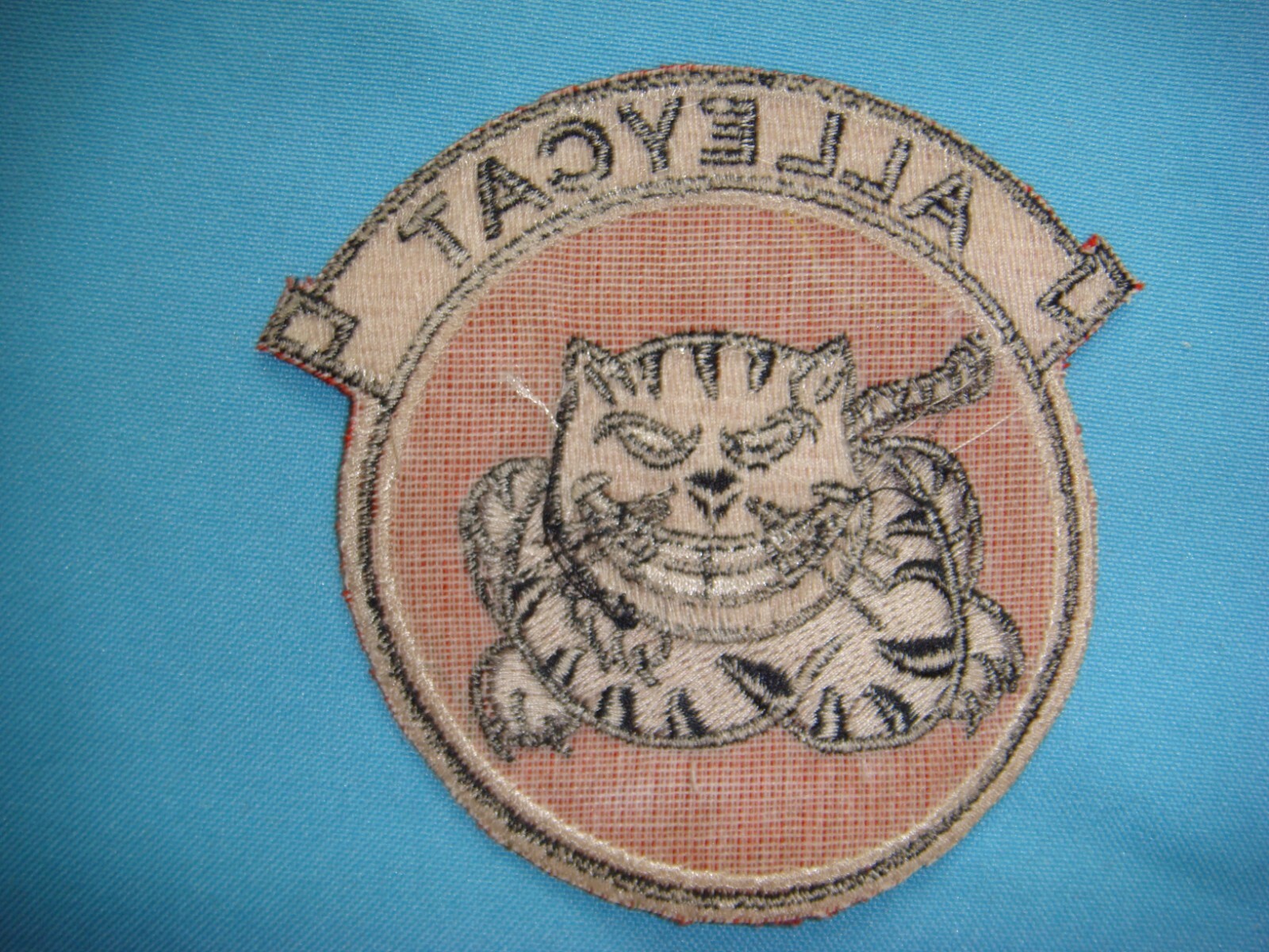 VIETNAM WAR PATCH, US 7th AIRBORNE COMMAND CONTROL SQUADRON ALLEYCAT
