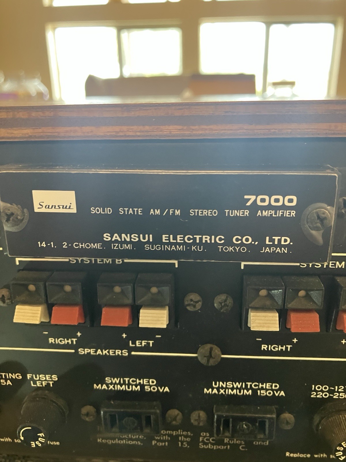 Sansui Solid State 7000 Stereo Receiver Vintage Silver Face Tuner - Very Clean!