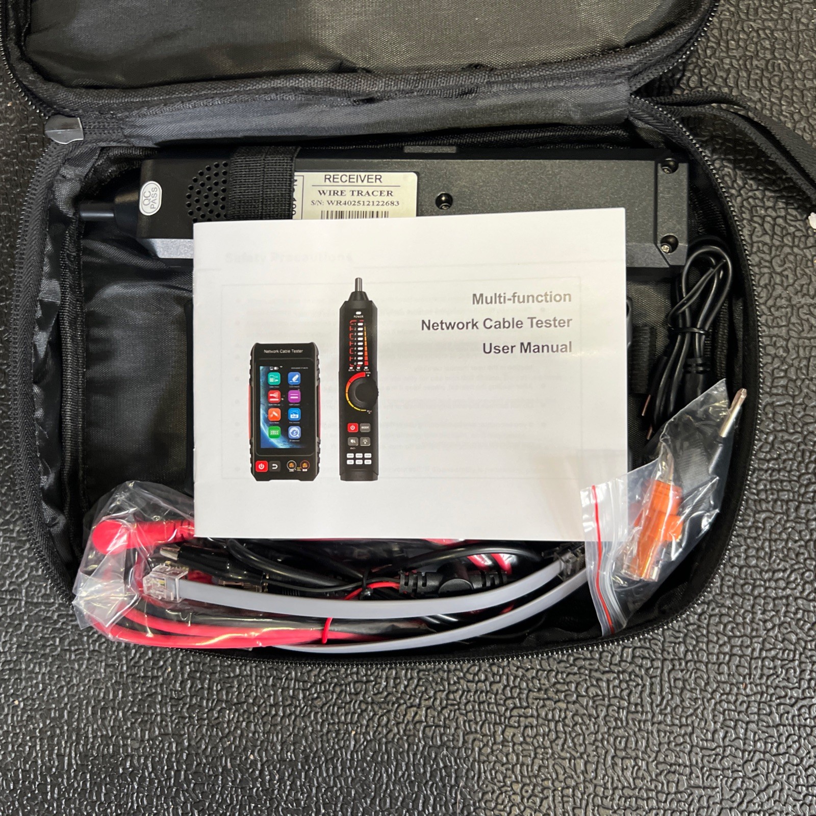 WANLUTECH LT600M Multifunction Network Cable Tester Tone Generator Probe PoE DMM
