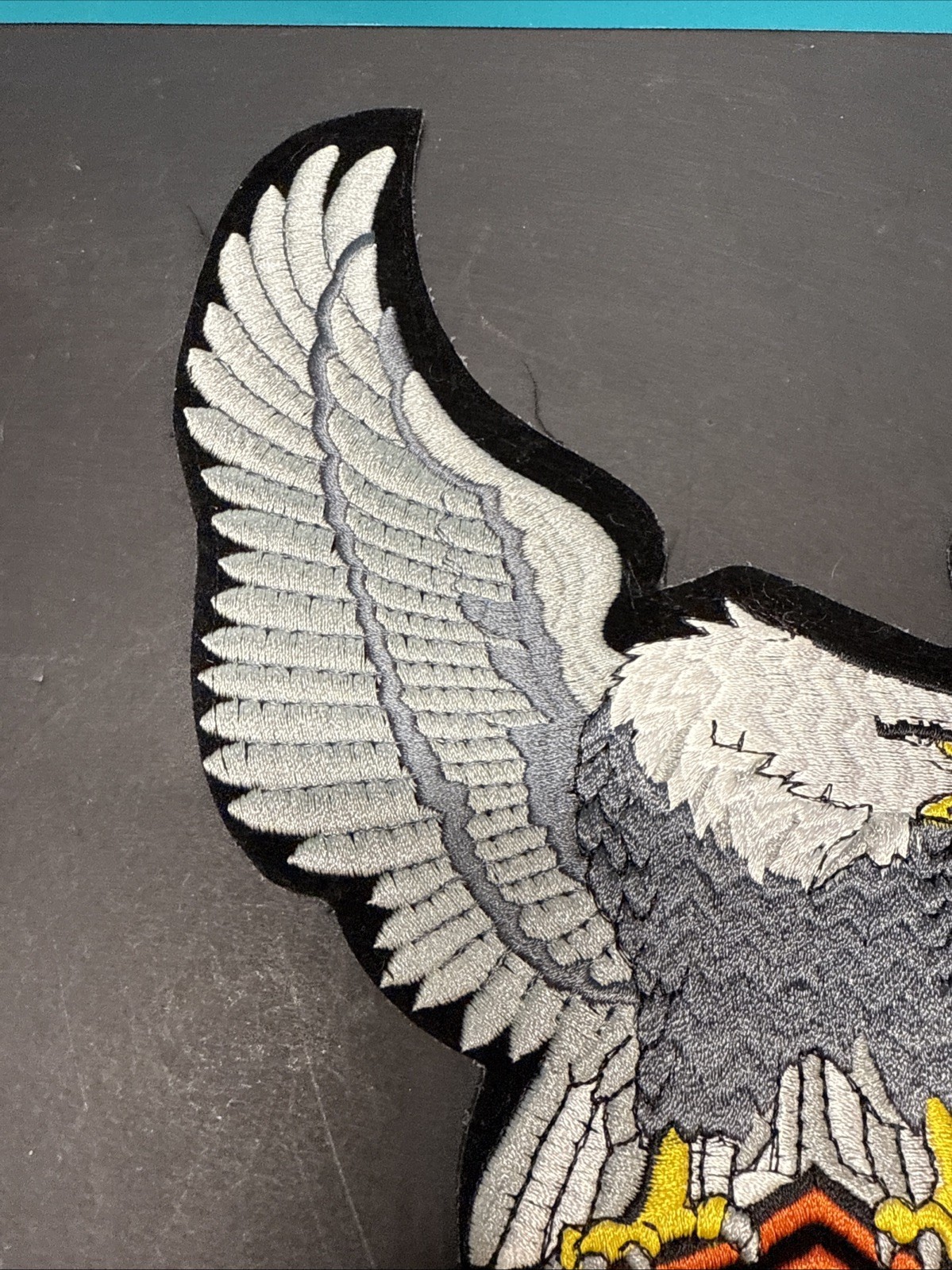 Harley Davidson Motorcycles Patch Large Approx 10”x13” Never Used - Bald Eagle