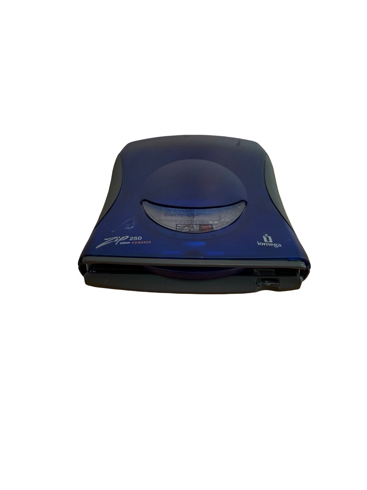 Iomega Zip 250 External Drive Data Blue USB Storage Disk Drive - Not Tested