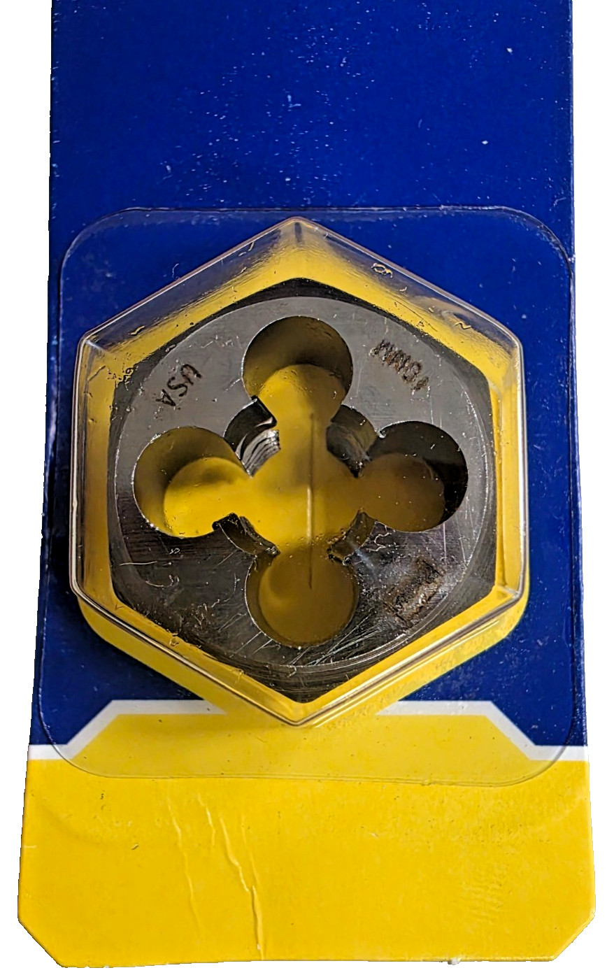 M10 X 1.25 Metric 1" Hex Die Irwin Hanson 9739 10MM Carbon Steel USA RH