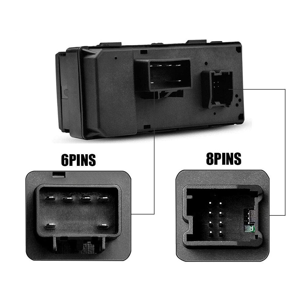 DRIVER SIDE POWER WINDOW SWITCH FOR 07-14 SILVERADO SIERRA 1500 2500 3500 4-DR