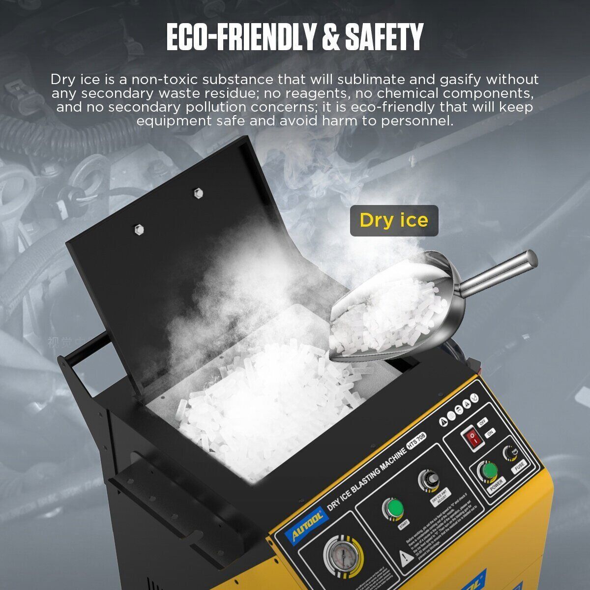 Dry Ice Blasting Cleaner Dry Ice Blaster Machine For Car Ships Aviation Cleaning