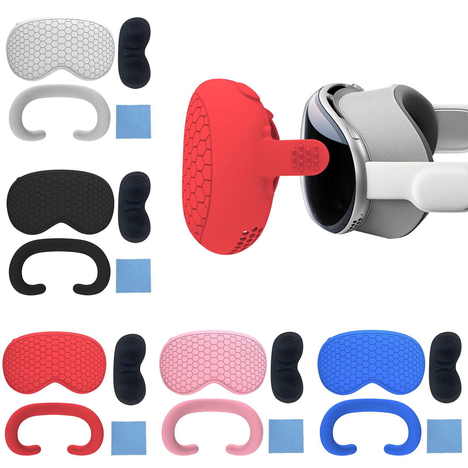 Silicone Host Protective Cover Dust-proof Eye Mask For Vision Pro VR Glasses