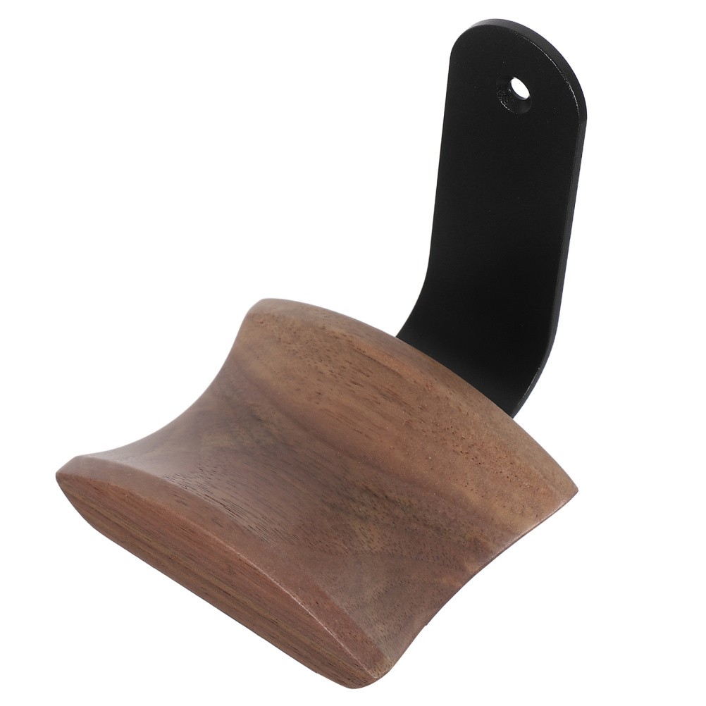 Headset Stand: Wood Headphone Wall Hanger - Space-Saving Headset Stand For
