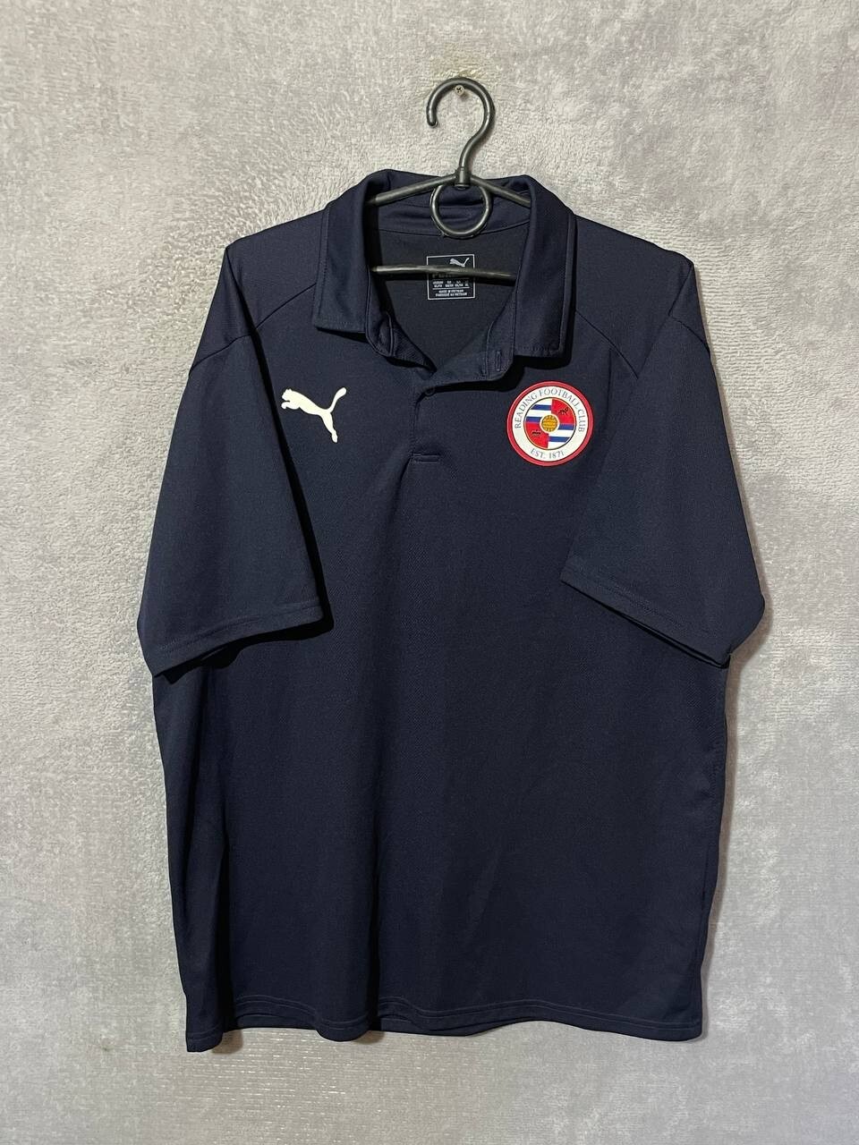 Reading Training Jersey Football Polo Shirt Navy Blue Puma Mens Size XL
