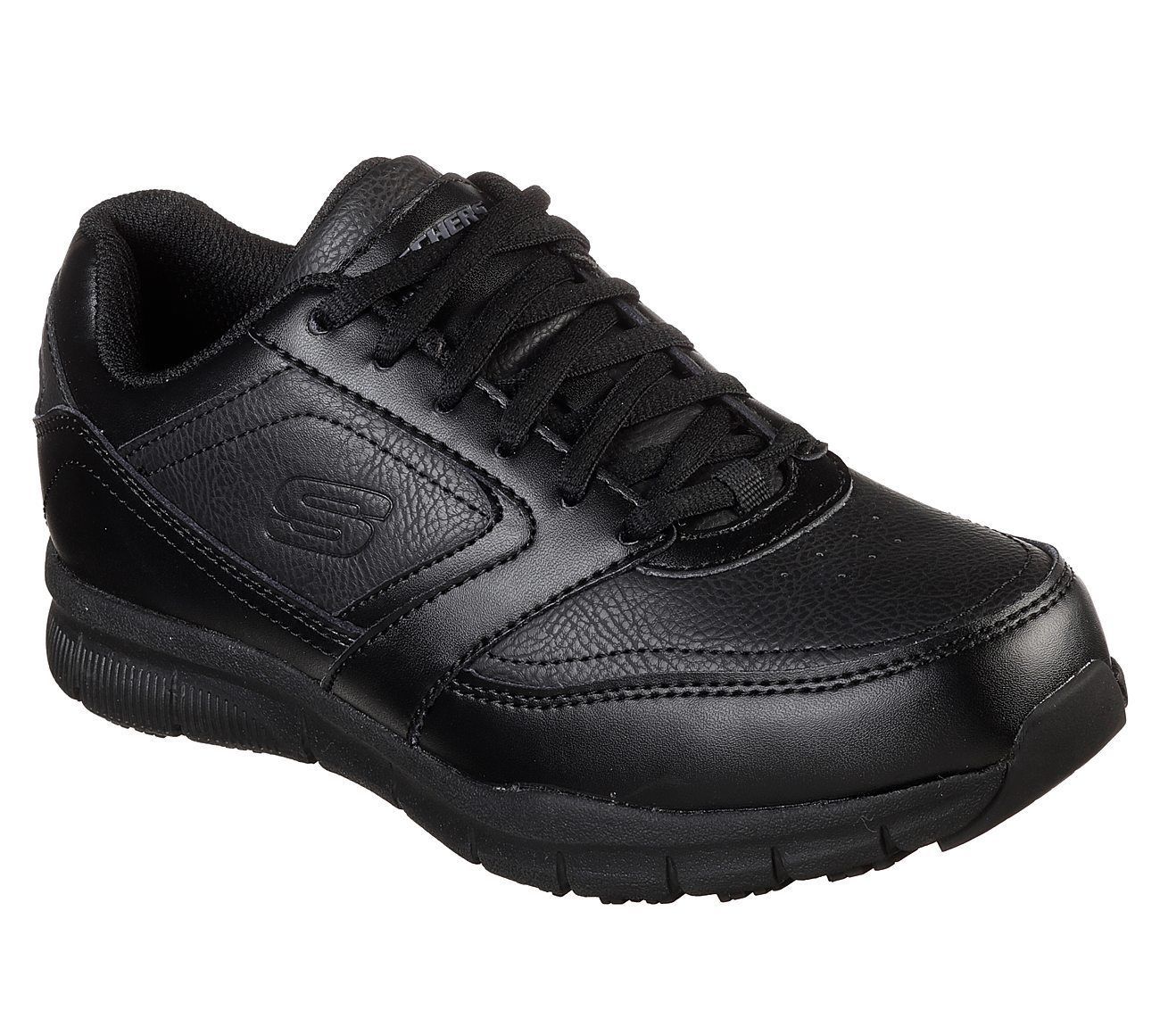 Skechers Shoes Women Work Black Memory Foam Slip Resistant Electrical Safe 77235