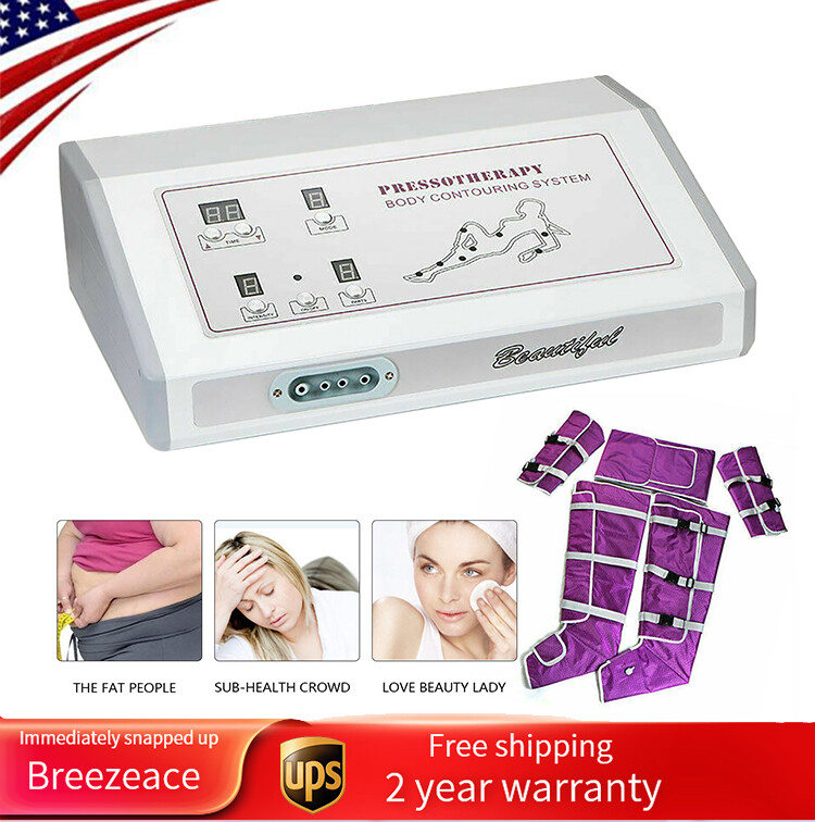 Air Pressure Pressotherapy Lymphatic Drainage Weight Loss Machine Slimming USA