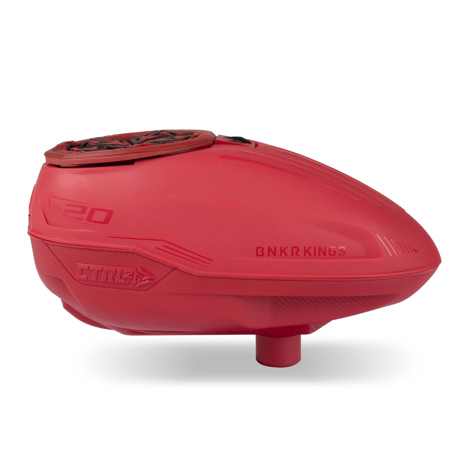 Dark Red Bunkerkings CTRL2 Electronic Paintball Loader/Hopper