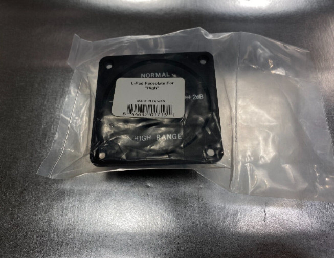 L-pad High-Range, Mid-Range Level Control Faceplate