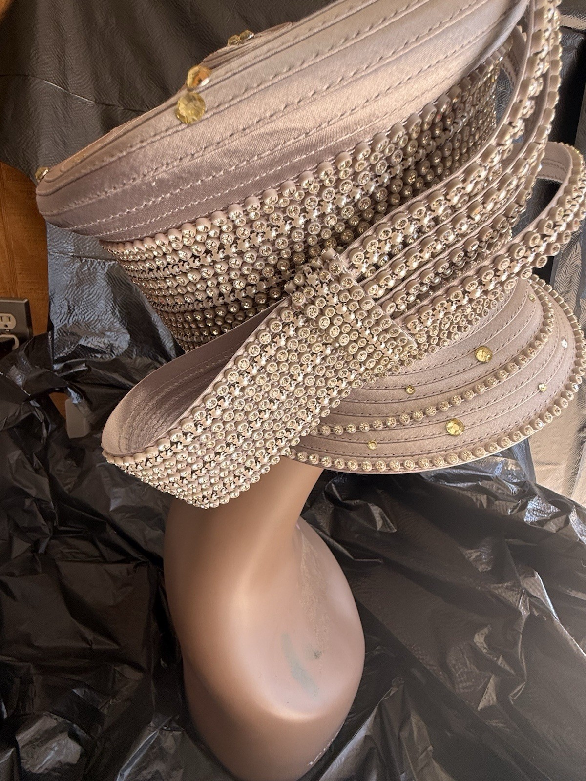 Rhinestones, Rhinestones, Rhinestones Patrol Hat Silver