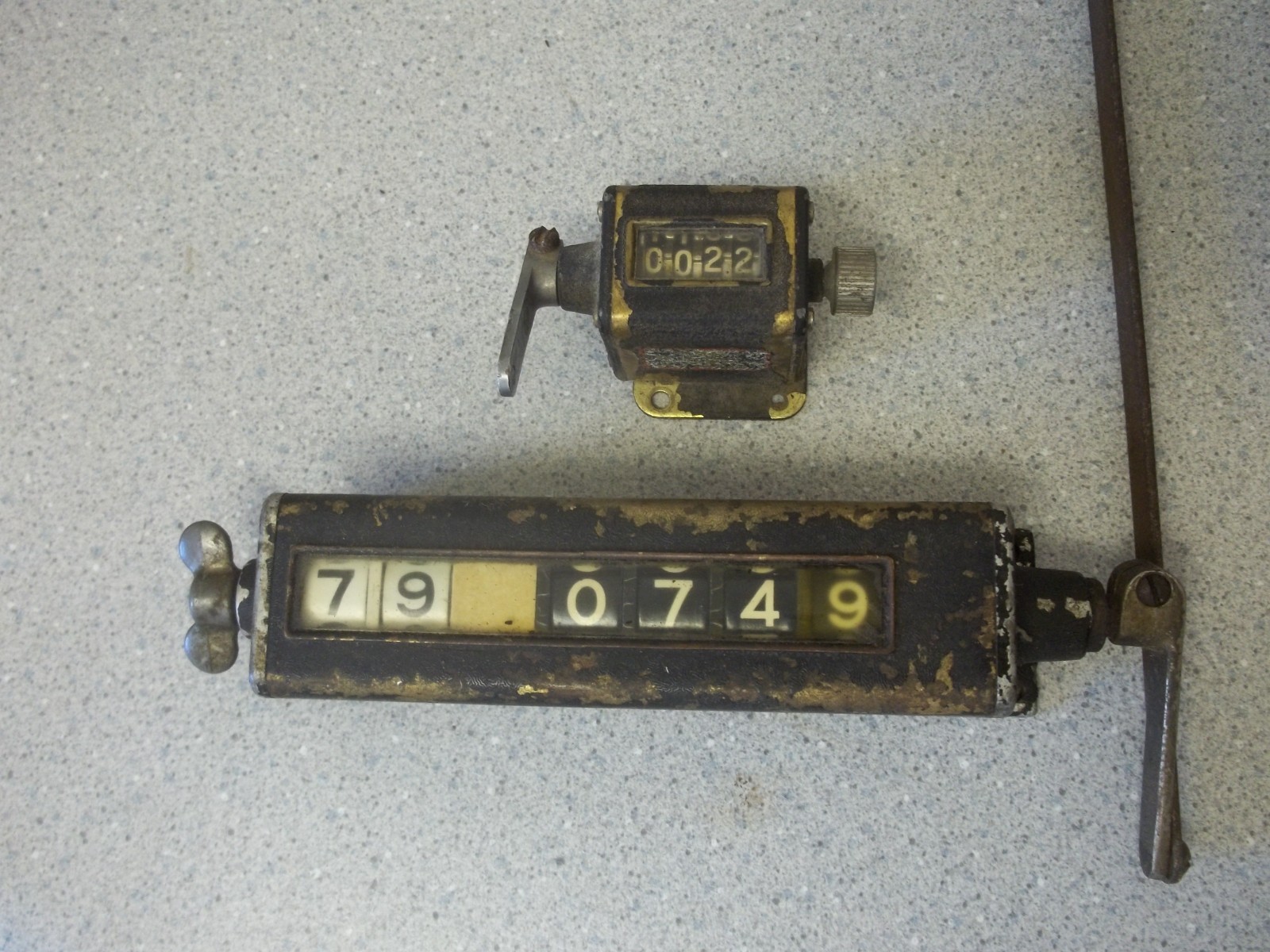 Mechanical counters 2 total vintage mechanical machines