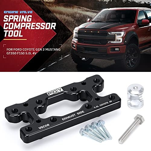 Engine Valve Spring Compressor Tool - Compatible with Modular Ford F-150 - Black
