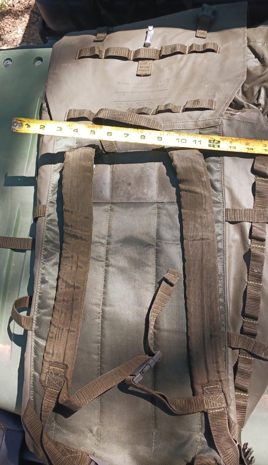 Backpack militaria Rucksack. ODG.