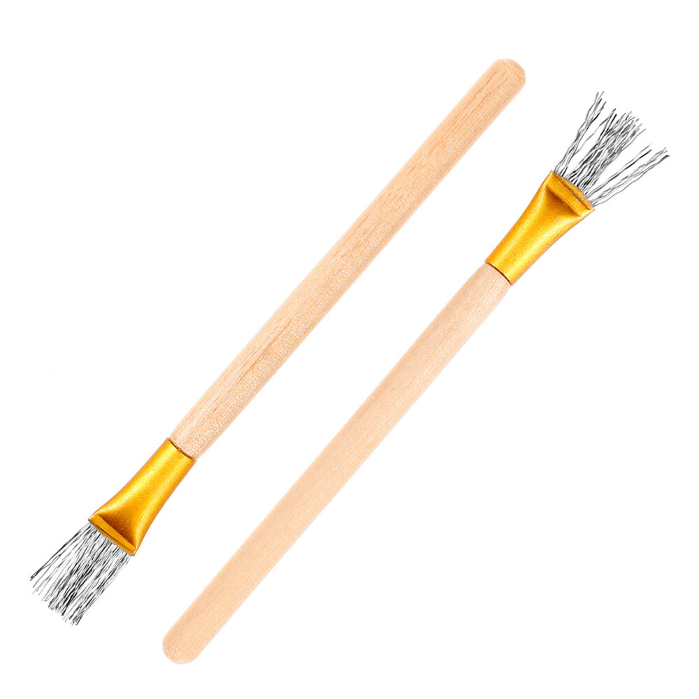 2pcs Polymer Clay Brush Tools Carving Brushes Pottery Tools Clay Sculpturing