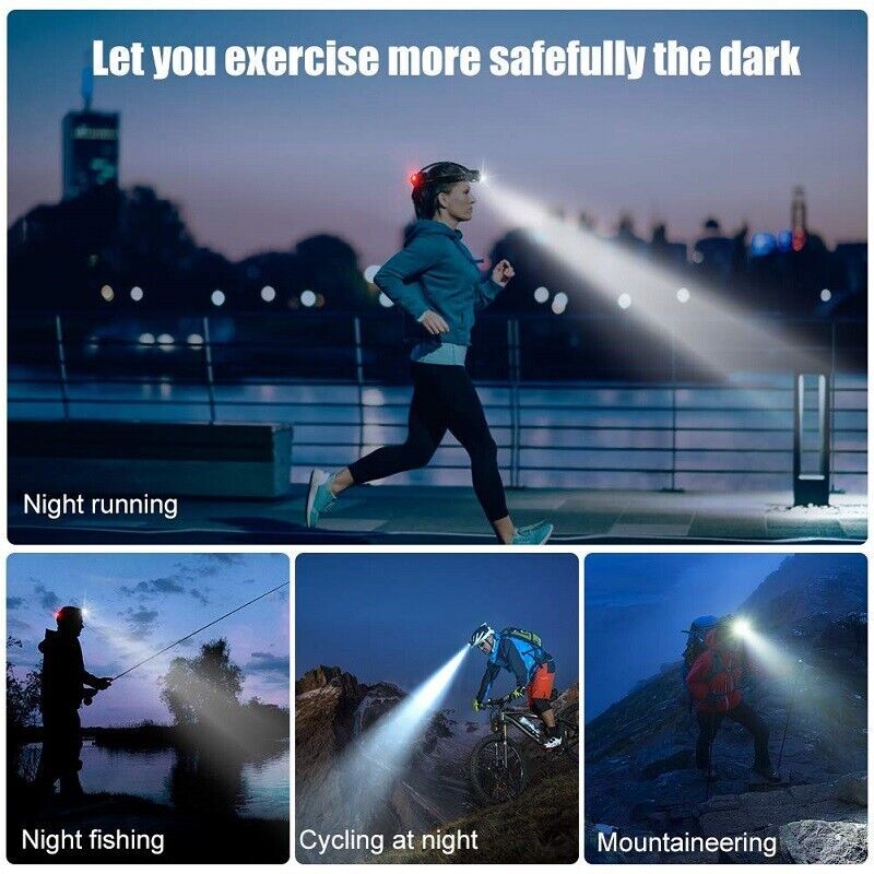 990000LM LED Headlamp Rechargeable Headlight Zoomable Head Torch Lamp Flashlight