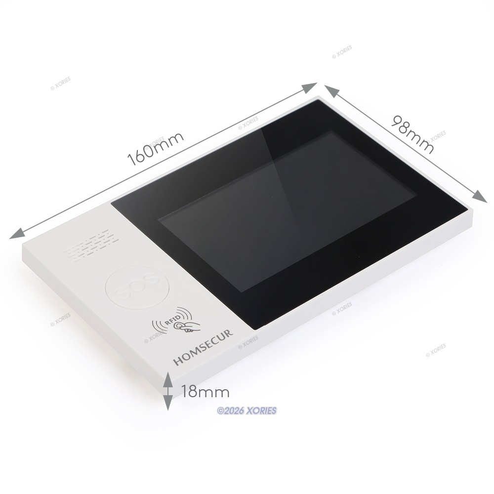 HOMSECUR 2G/4G WIFI Smart Home Alarm System LCD Touchscreen SOS Button Basic Kit