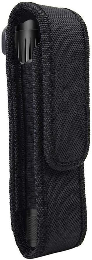 2 Pcs Flashlight Holster Pouch Holder Flash Light Belt Pouch Carry Case for 5...