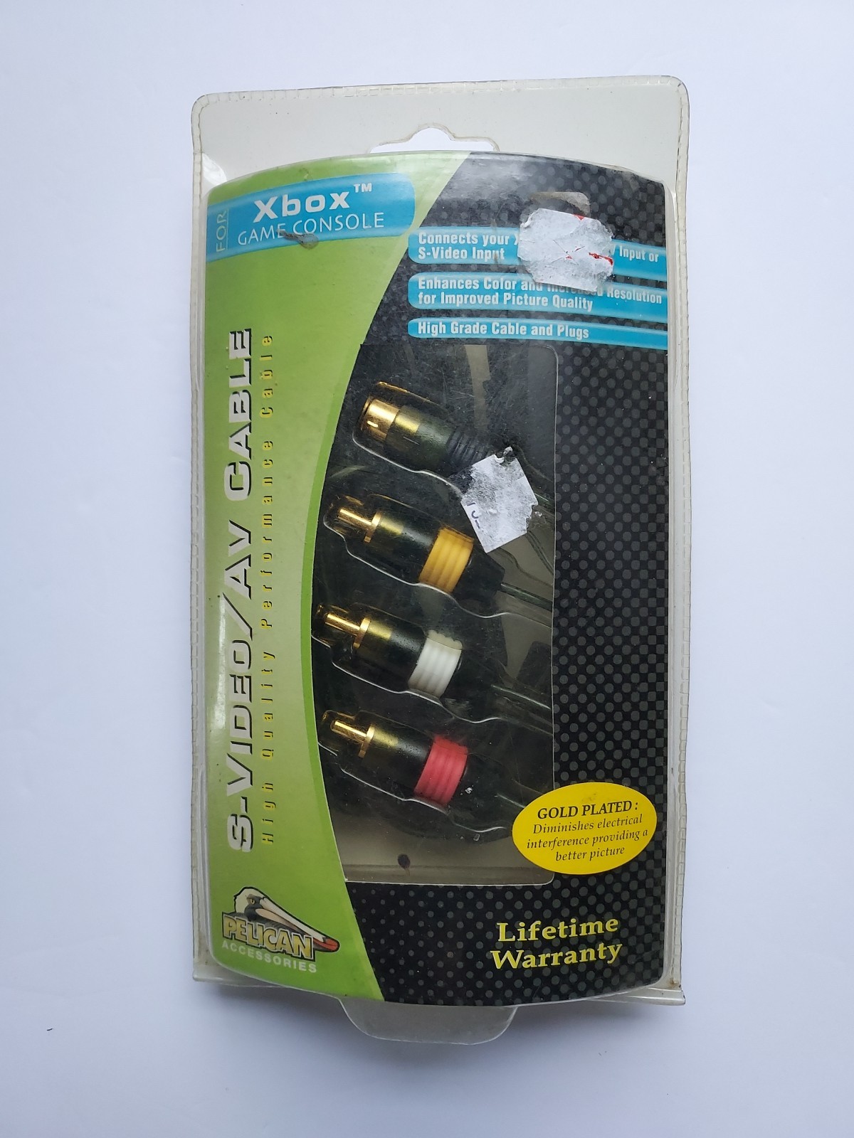 Pelican for X-Box Game Console S-Video-AV High Grade Cable & Plugs - NEW