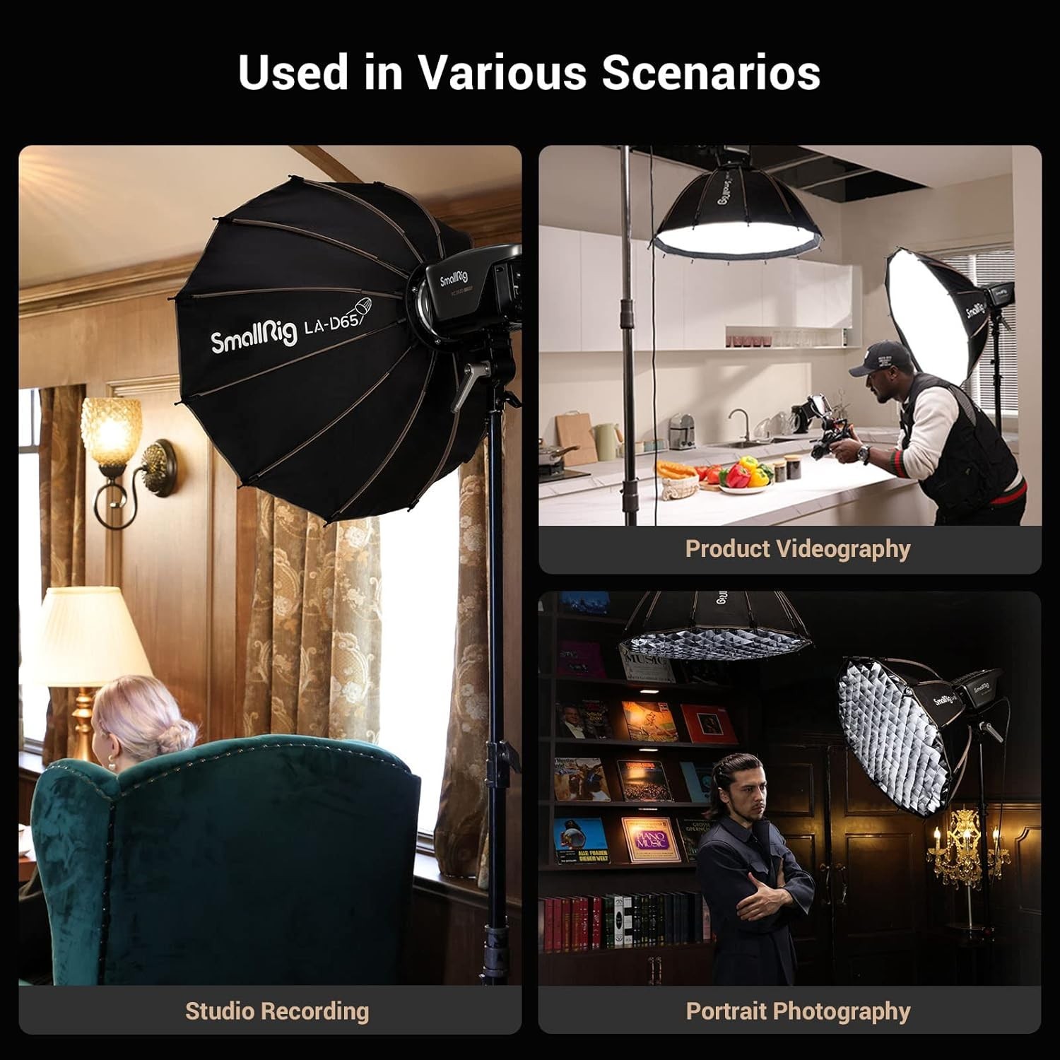 Parabolic Softbox LA-D65 65cm Quick Release, Compatible with RC 120D/RC 120B/...