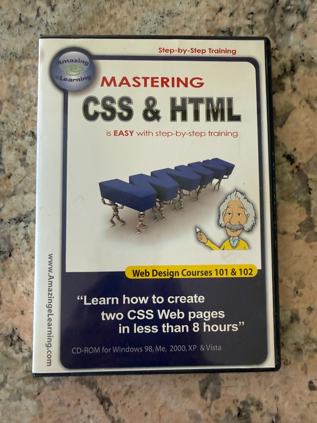 CD Disc MASTERING CSS & HTML Web Design Courses 101 & 102