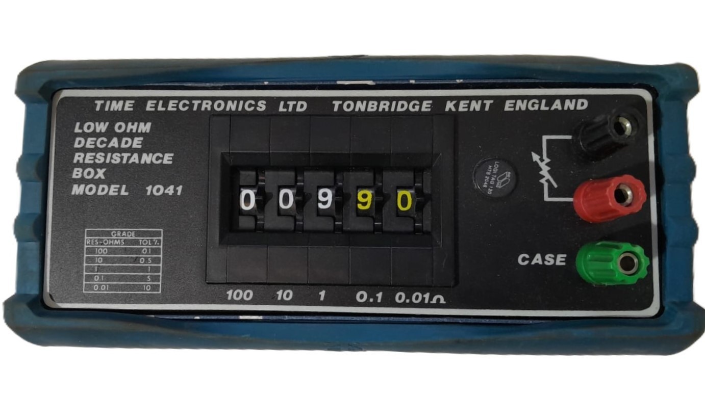 Time Electronics 1041 Low Ohm Decade Resistance Box with Protective Rubber Boot